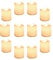 Yeahmart Pack of 12 Realistic and Bright Led Candle Lights, Battery Operated LED Tealights, Flameless Tea Lights with Warm White Bulb Light for Wedding, Table, Gift, Outdoor