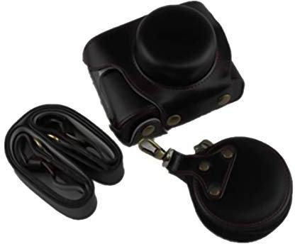 fittings4you Batteriefach Kameratasche Etui kompatibel für Olympus Pen E-PL9 Tasche schwarz CC1728a