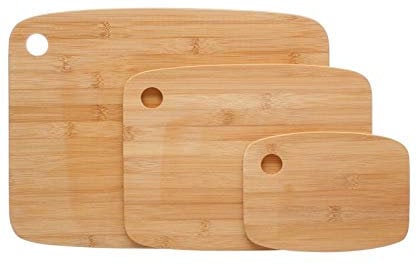 TIENDA EURASIA® Tablas de Cortar de Cocina - Diseño Moderno - Ideal para cortar y preparar los alimentos (S/3 Tablas de Cortar - L. 37 x P. 28 x H. 1 cm)