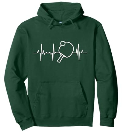 Tischtennisspieler Herzschlag Ping Pong Tischtennis Pullover Hoodie