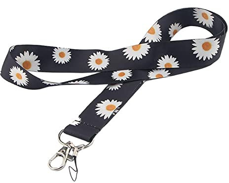 Bemvp 1 Stück Fliegerbeute Gänseblümchen Keychain Cartoon Flower Phone Lanyard Frauen Mode Strap Hals Lanyards Für Usekarte Telefonschlüssel