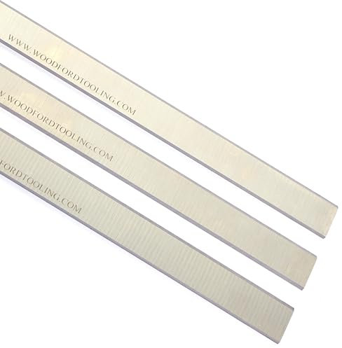 Fits Axminster AW106PT2 Planer Blades also Fits Charnwood W583/1, SIP 01575, Fox Femi F22-568, Bernardo ADM260HSS Resharpenable 250mm Planer Knives Set of 3 Made by Xcalibur Tooling