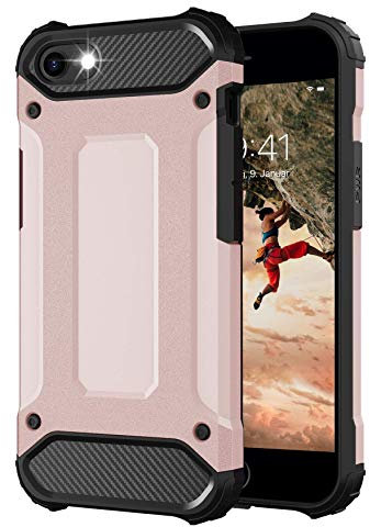 BYONDCASE Outdoor Hülle für iPhone SE 2022/2020, iPhone 7 Case iPhone 8 Hülle Rosa [iPhone 7 & 8 Hardcase Hülle] Handyhülle iPhone 7 Ultra Slim kompatibel mit dem iPhone 7 & 8