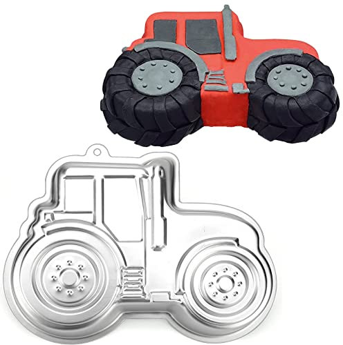 Traktor-Kuchenform, 3D-Antihaftbeschichtung, Geburtstagskuchenform, Aluminiumlegierung, Kuchendekorationsform, Backwerkzeug