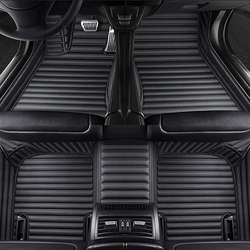 Auto FußMatten PU Leder Links-Antrieb für Volvo XC60 2017-2022, Maßgeschneidert Fussmatten Allwetter Matte Wasserdicht Anti Rutsch Tragen Autoteppiche Zubehör
