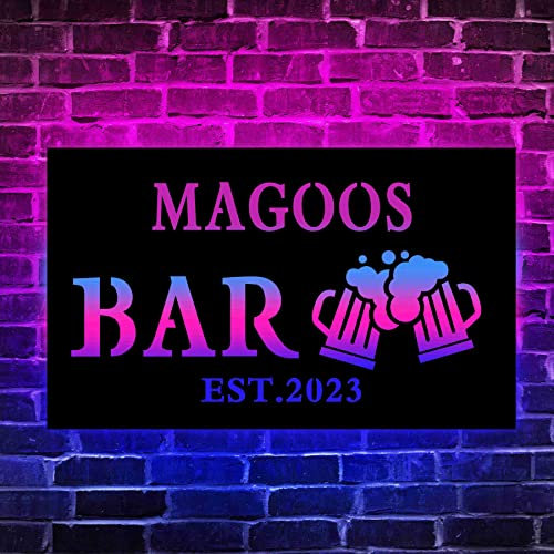 Personalisierte Bar Leuchtreklame, Benutzerdefinierte Bar Leuchtreklame, Benutzerdefinierte Name Bar Schild, Bar Neonlicht, Bar LED-schild, Bar Leuchtschild, Home Bar Leuchtreklame