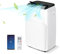 COSTWAY mobile Klimaanlage mit Abluftschlauch 12000 BTU, für Raum bis 120 m³, 5 in 1 Klimagerät zum Kühlen & Heizen & Entfeuchten & Ventilieren & Schlafmodus, APP/Fernsteuern, Automatisches Abtauen