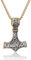 RWQIAN herren mjölnir kette thors hammer gold anhänger hammerkette wikinger halskette 65cm männer wikinger schmuck