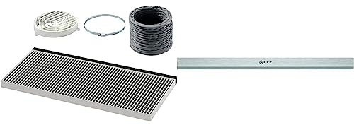 Neff Z51ITI2X4, Dunstabzugshaubenzubehör, Starterset für Umluftbetrieb für Flachschirmhauben & Z54TH60N1 / Zubehör für Dunstabzüge/Edelstahl Griffleiste/für 60 cm breite Flachschirmhabuben