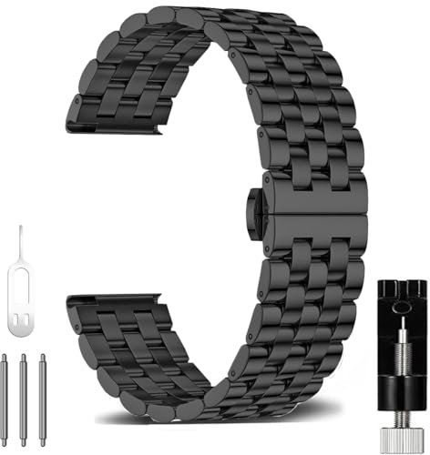 OTOPO Cinturino per orologio Garmin Instinct/Instinct 2, cinturino in metallo in acciaio inox, per Garmin Instinct Tactical/Esports/Solar/Tide