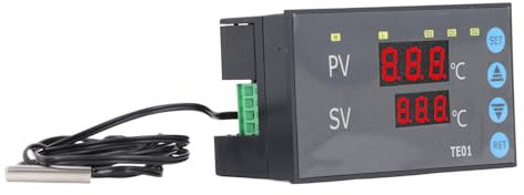 Generic Regolatore di Temperatura Digitale 24 V, Termostato Digitale della Temperatura di Temporizzazione Controllo PID Riscaldamento Raffreddamento DC Facile da Usare per Magazzino