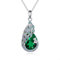 Pfau Kette 925 Sterling Silber Smaragd Zirkon Pfau Anhänger Halskette Grüner Pfau Schmuck Geschenke für Damen Frauen Mädchen Mutter Pfau Liebhaber