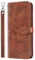 Rnrieyta Miagon Custodia Flip per Samsung Galaxy S24 Ultra,Goffratura Albero Design Case in PU Pelle Portafoglio Cover con Chiusura Magnetica,Marrone