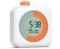 LOFICOPER Digitaler Visueller Timer, 60 Minuten Countdown Countup Küchentimer, mit Timer, Uhr & Alarmfunktion, Großer LCD-Bildschirm, 12/24H, für Lernen, Fitness, Kochen, Spiel - Weiß