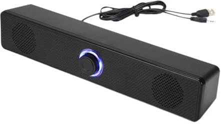 Dickly Altoparlante per Computer cablato Barra Audio Altoparlante per PC Audio Surround Soundbar AUX da 3,5 mm Alimentato Tramite USB Plug And