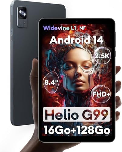 Headwolf FPad6 Android Tablet 8 Zoll, 2560x1600 Display, Helio G99 Octa-core,16GB+128GB(2TB),16MP/8MP, 6500mAh,Widevine L Android 15 Tablet mit SIM Card Slot,/4G LTE/5G WiFi