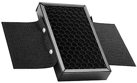 KONTONTY Speedlight Softbox Grid Filter Light Flash Spot Filter Quick Release Hood Honeycomb Grid Reflector