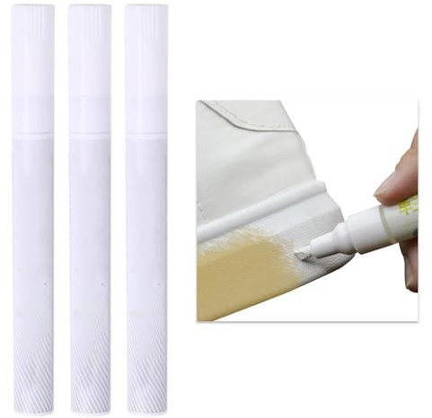 CWPFVQA Confezione da 3 Penne per Riparare Scarpe, Penna per Sbiancare Scarpe, Penna per Pulire Scarpe Bianche, Accessori per Scarpe, Strumento per Riparare Scarpe (Bianco)