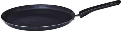 LILY COOK, KC2611, Crepiera D28 cm in Alluminio, Ideale per Crepes, Pancake e frittate Rivestimento Antiaderente per Una Facile Pulizia Design Moderno, Colore Nero