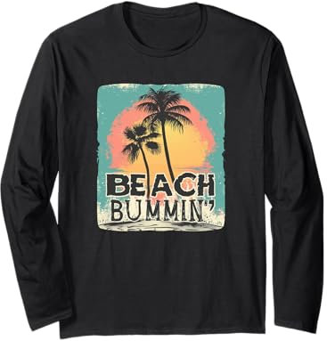 Beach Bummin' con palme costume per uomo e donna Maglia a Manica