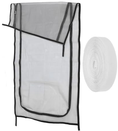 Happyyami Cat Screen Door Heavy Duty Zipper Mesh Pet Screen Door for Animals for Backyard Patio Use