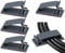 SOULWIT® 50 Stück Stark Selbstklebende kabelmanagement, Kabel Organizer, Kabel Clips für TV, PC, Laptop, Ethernet Kabel, Schreibtisch, Heim, Büro (Grau)