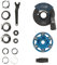 PRODIAMANT Absaughaube & Diamant-Schleiftopf-Set 125 mm – Winkelschleifer & Betonschleifer Umbau mit Adapter für Herstelleraufnahme, gefederter Bürstenkranz inkl. ST50 Schleifteller