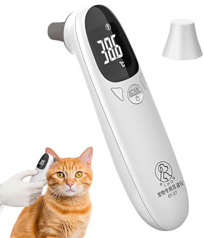 Hausthermometer | Veterinär wasserdichtes Thermometer | Fiebererkennung für Hunde, Katzen, | Technische Vorräte für Züchter, Kliniken und häusliche Pflege