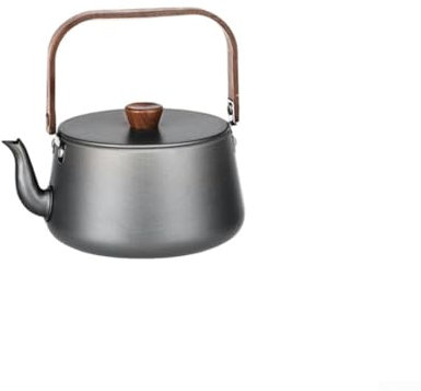 Outdoor-Kochkessel, 1 2 l Fassungsvermögen, 304 Edelstahl, leicht zu tragen mit faltbarem Griff, ideal für Camping und Wandern (grau)