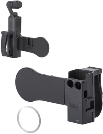 YUULNMOP Magnetische Handyhalterung, kompatibel mit DJI Osmo Pocket 3, Teleprompter-Ständer, Kaltschuh-Halterung mit Anti-Drop-Handschlaufe, Erweiterung, Schutzrahmen-Zubehör