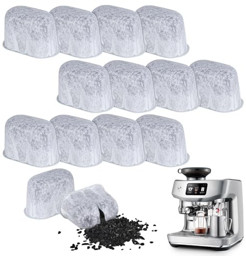 YHNDECO 12 Stück Water Filter Inserts for Ninja Luxe Cafe Accessories, Wasserfiltereinsätze für Ninja Luxe Café Zubehör, Kohlefilter für Espressomaschinen und Kaffeemaschinen