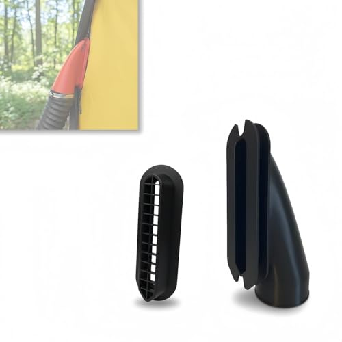 75mm Diesel Heater Duct Nozzle for Tent Zipped Doors – Airflow Adapter with Directional Angled Attachment