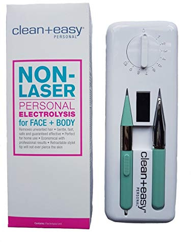 Clean & Easy Deluxe Home Electrolysis Permanent Hair Removal Kit