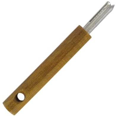Fackelmann 30382 Tire Languette, Bois, Acier Inoxydable, Brun, 16 x 2,1 x 2,1 cm