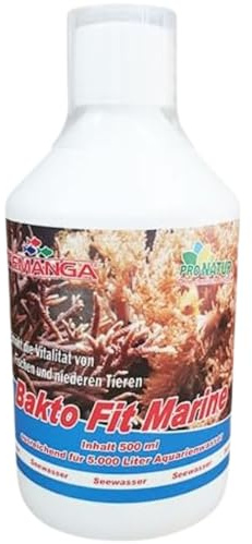 Femanga Bakto Fit Marine 1 L – Biologischer Schadstoffabbau & Wasserreiniger für Meerwasser – Senkt Nitrat & Phosphat – Bakterienstarter für Riffaquarien