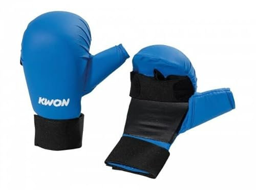 Karate Handschützer mit Daumenschlaufe CE, in 2 Farben (blau, XL)