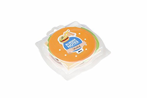 DOIY Burger Notizen, Kunststoff, Mehrfarbig, 12-teilig
