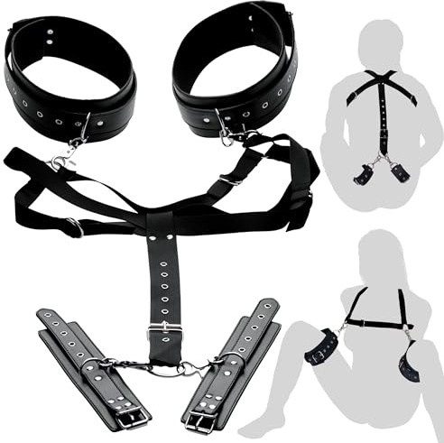 Acquire Easy Access Thigh Harness with Wrist Cuffs