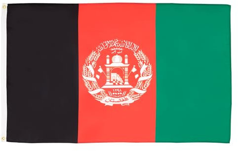 AZ FLAG - Flagge Afghanistan - 250x150 cm - Afghanische Große Fahne 100% Polyester mit Messing-Ösen - 300g