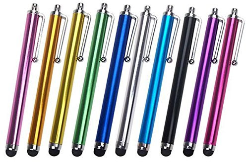 HQ-CLOUD®Lot de 10 Grands Stylets capacitifs universels pour Apple Samsung Huawei WIKO Sony ASUS Google Nexus