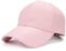 Kuyou Unisex Klassische PU Leder Baseball Cap Sports Outdoor Basecap Kappe (Rosa)