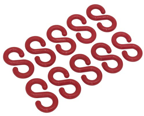 Sealey RSH10 Plastic Chain S-Hook, Red