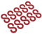 Sealey RSH10 Plastic Chain S-Hook, Red
