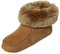 Hollert Herren & Damen Lammfell Hausschuhe Ibiza Cognac Fellschuhe 100% Merino Schaffell Echtleder Bettschuhe Schuhgröße EUR 41