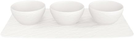 Villeroy & Boch - Manufacture Rock Blanc Lot de 4 bols à sauce en porcelaine de qualité supérieure, passe au lave-vaisselle, blanc