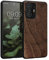 kwmobile Hülle kompatibel mit Xiaomi 11T / 11T Pro Hülle - Holz Case - Handy Cover - TPU Handyhülle in Dunkelbraun Indische Sonne