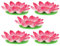 OSALADI Schwimmkerzen Lotus 5 Stück Lotus- Schwimmkerzen Schaumlotusblumen- Design- Kerzenlichter zum Wünschen Beten Segen Festival Event Party Gedenkdekor Rot Lotus Schwimmkerzen