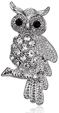 Inateannal Strass Eule Pin Vintage Kristall Anstecknadel Niedlich Tier Brosche Blumenstrauß Dekoration Erklärung Emaille Brosche Pin Modeschmuck Für Frauen Mädchen