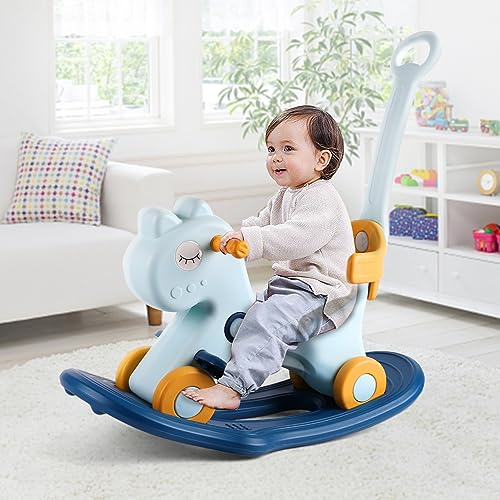 LLparty 4 in 1 Rocking Horse for Toddlers 1-3 Years Old, Baby Rocking Toy