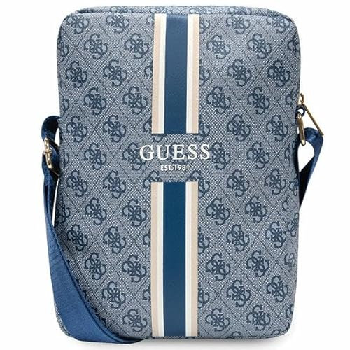 GUESS Sacoche GUTB10P4RPSB 10 Bleu 4G Stripes Tablette Bag, bleu